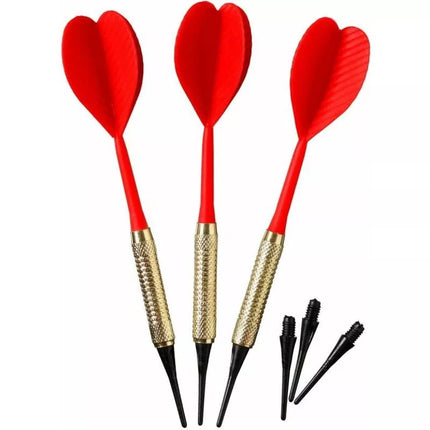 DARTS PLASTIC DARTS 3 PCS SAFE BEST SPORTING - RED
