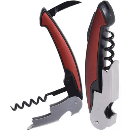 REDCLIFFS RED MULTI POCKET KNIFE BOTTLE OPENER