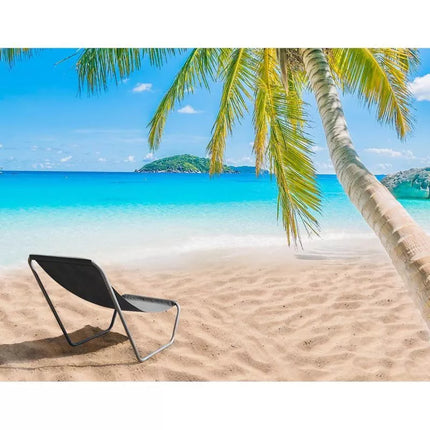 FOLDABLE GARDEN AND BEACH CHAIR AND BAG GREY ENERO CAMP