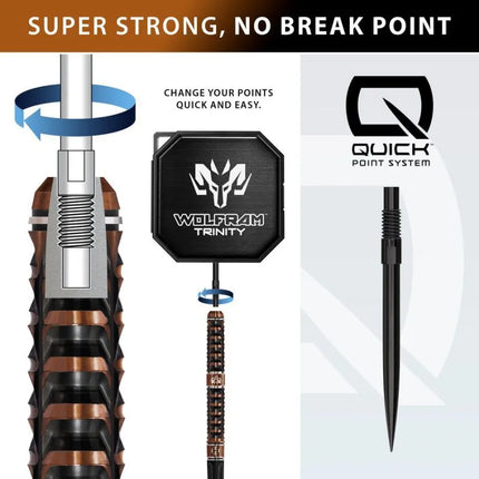 Harrows TOLFRAM TRINITY 97% steeltip darts