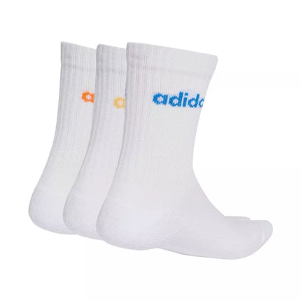 adidas Linear Crew Cushioned Socks 3 Pairs white KD1717