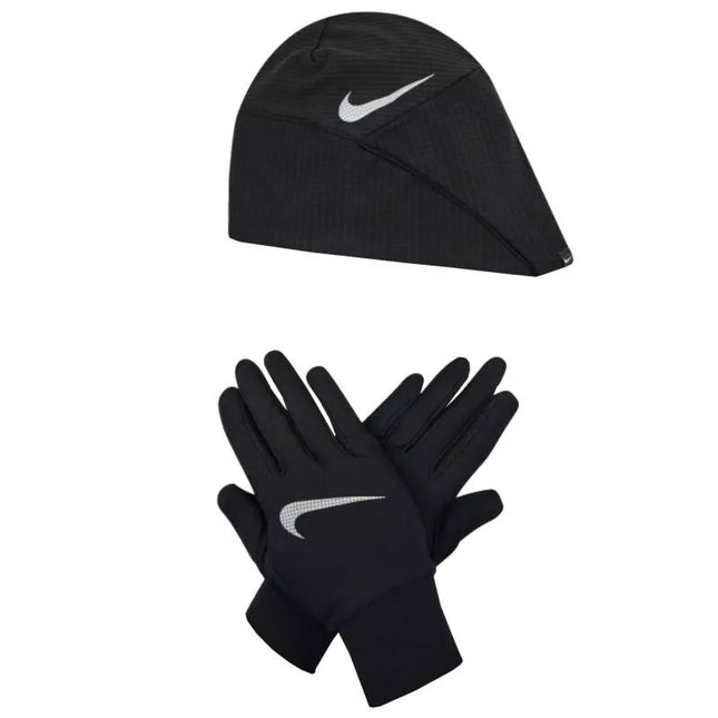Nike Moterims Essential Bėgimo Kepurės ir Pirštinių Komplektas N1000595-082