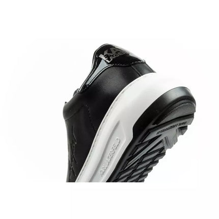 Karl Lagerfeld men's shoes sneakers Kapri natural leather black