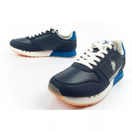 US Polo Assn sports shoes sneakers men's fashionable comfortable blue