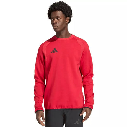 adidas Tiro 26 Travel Crew vyriškas džemperis raudonas KD3324