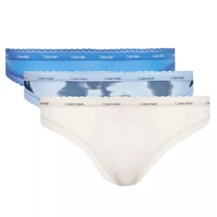 CALVIN KLEIN Moteriškos 3 vnt. pakuotės bikini kelnaitės