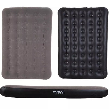 FLOCKED MATTRESS 2-SEAT GRAY 191x137x22CM 24639