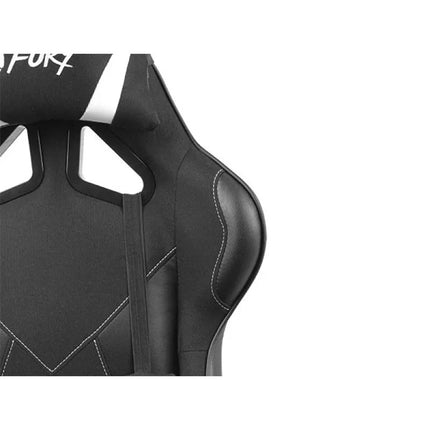 FURY AVENGER L žaidimų kėdė juoda ir balta NFF-1711