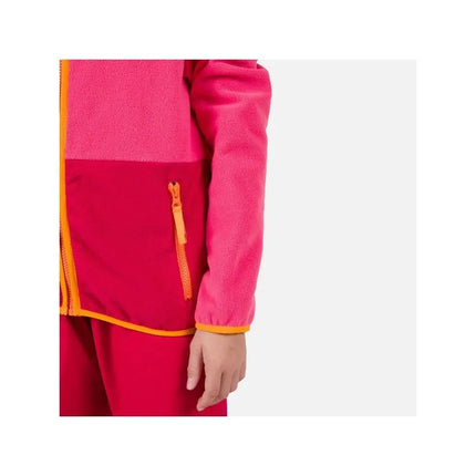 Rossignol Jr Strawpile Fleece Fz Pink Sweatshirt