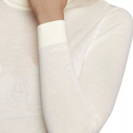 Calvin Klein Itin Plonos Vilnos Golfo Megztinis Moteriškas K20K204770