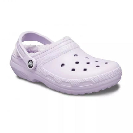 Crocs Classic Lined Clog Lavender Purple Flip-Flops - 203591-50P