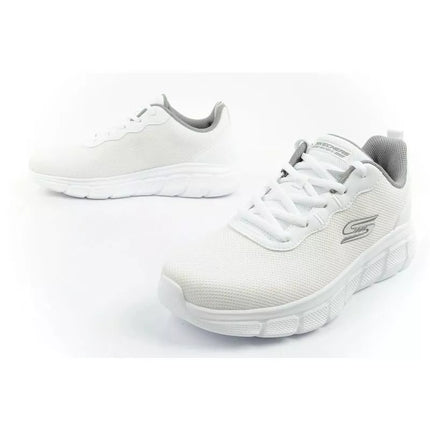 Skechers Bobs B Flex vyriški sportbačiai, madingi balti