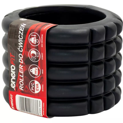 BLACK EXERCISE ROLLER 14x10CM ENERO FIT