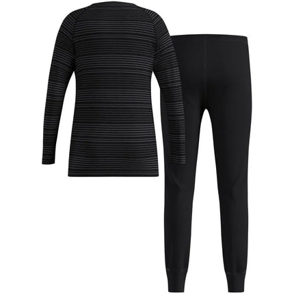 Odlo Set long ACTIVE WARM ECO SET children's underwear set size 80cm Black-Gray