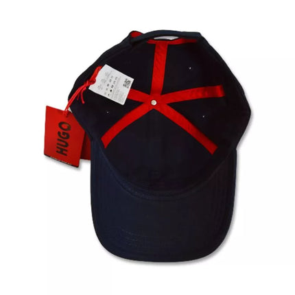 Hugo Boss navy blue cotton baseball cap - 50492745