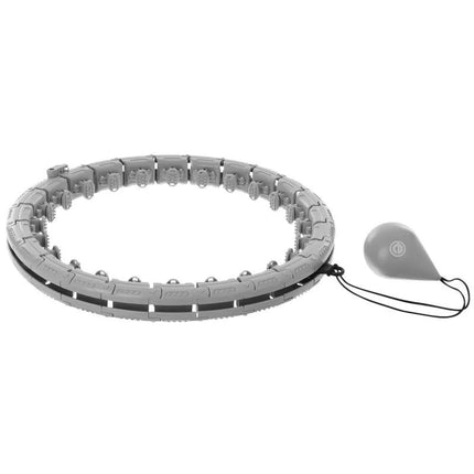HULA HOP WITH MASSAGER AND WEIGHT GREY ENERO FIT