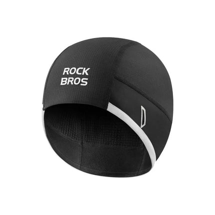 Žieminė vėjui atspari dviratininko kepuraitė Rockbros M016, dydis 54-61 cm - juoda