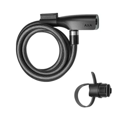 AXA kabelinė spyna RESOLUTE 1x120, juoda, su raktu