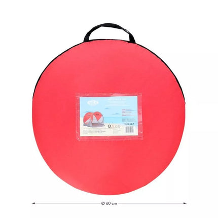 NILS CAMP NC3142 Self-Placing Beach Tent Red-Gray