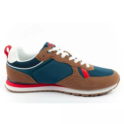 Lee Cooper men's sneakers, fashionable, comfortable, durable, navy blue, brown