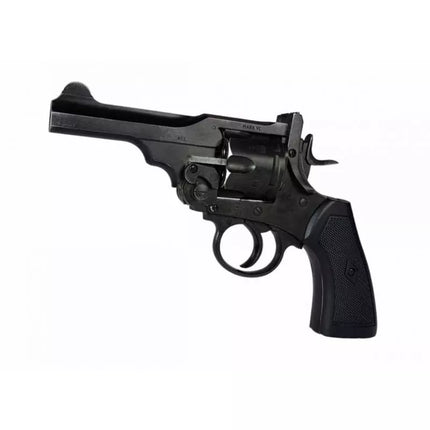 WEBLEY MKVI .455 Policijos revolveriui, kal. 5,5 mm, Diabolo šratai, 6 šūvių dėtuvė, 4" vamzdis, CO2 Battlefield Ekp do17J