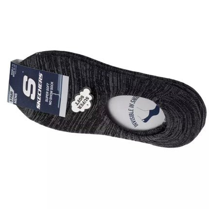 Skechers 3 poros Vyriškos nematomos kojinės be kilpelių S112219-GRY Pilka 41-46