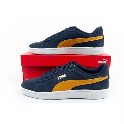 Vyriški sportbačiai Puma Smash 3.0, odiniai, klasikiniai, madingi, tamsiai mėlyni Puma