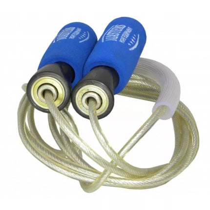 Bokso šokinėjimo virvė su svareliais 2 x 160g SBS-W 14256-W02