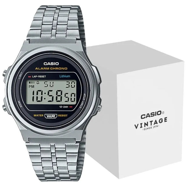 Moteriškas laikrodis CASIO A171WE-1AEF + DĖŽUTĖ
