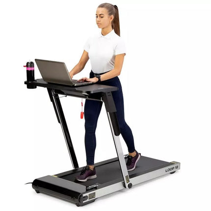 HMS LOOP12 MULTI Electric Treadmill with Desk 1-12 km/h, Gray