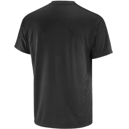 Vyriški bėgimo marškinėliai Salomon Sense Aero SS Tee Gfx M LC2699800, juodi, 2XL