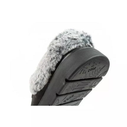 Skechers Cozy Blend moteriški šlepečių tipo batai, apšiltinti įsispiriami sportbačiai