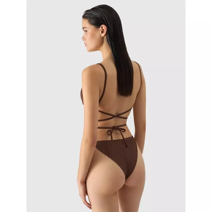 Moteriška bikini viršutinė dalis 4F 4FWSS24UBKTF041-81S Ruda