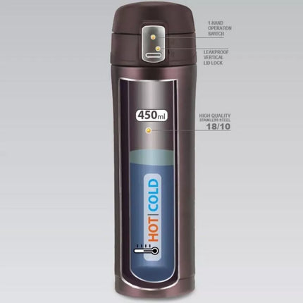 Kolekcinis termo puodelis 450 ml MAESTRO, rudas