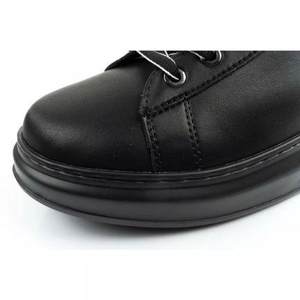 Karl Lagerfeld men's shoes sneakers Kapri natural leather black