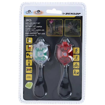 Dunlop LED dviračio žibintų komplektas, priekinis ir galinis, 2053141