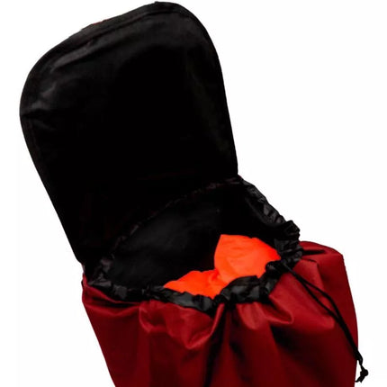 TROLLEY SHOPPING BAG ON WHEELS WITH FRAME 31L RED WHITE