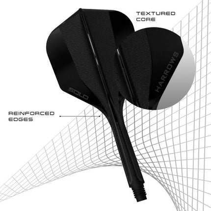 Shaft + Harrows Solo feather - black