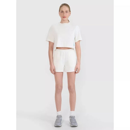 Women's crop top t-shirt 4F 4FWSS25TTSHF1977-11S