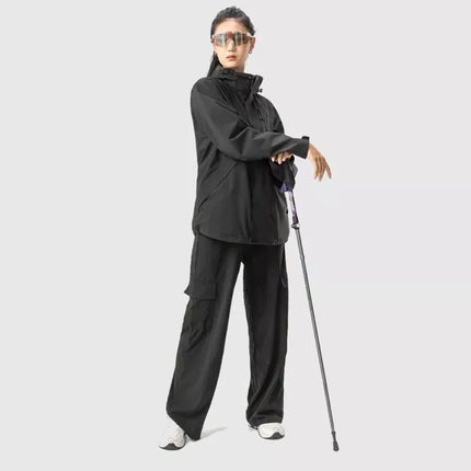 Qunature Nordic Walking Trekking Pole Aluminum 110 - 130 cm 1 pc. - Purple