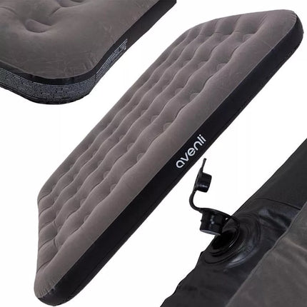 FLOCKED MATTRESS 2-SEAT GRAY 191x137x22CM 24639
