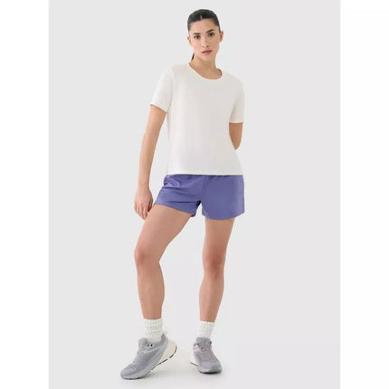 Women's quick-drying oversize training T-shirt 4F 4FRSS25TFTSF1236-11S