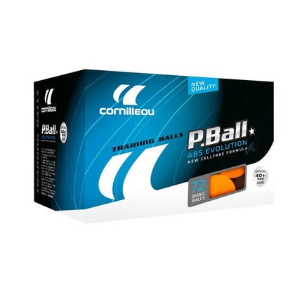 CORNILLEAU ABS EVOLUTION 1* 72 vnt. oranžiniai kamuoliukai 321655