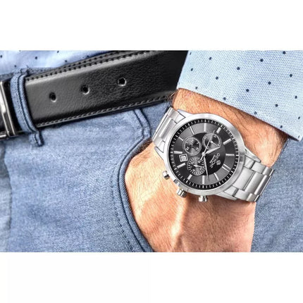 Vyriškas laikrodis Giewont Chronograph Safyro Sidabrinis Juodas GW8510-B1