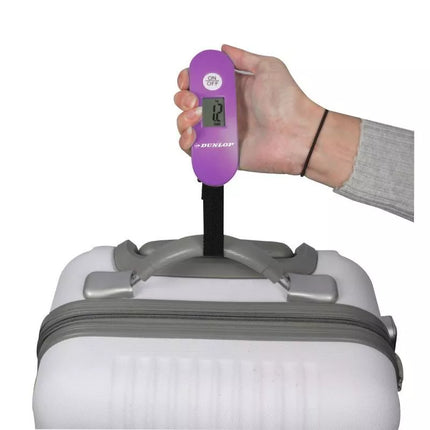 Elektroninės turistinės svarstyklės maks. 40 kg Dunlop violetinės