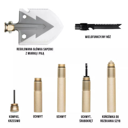 MACGYVER TAKTINĖ KASTUVĖ 14 IN 1 MULTITOOL 102277