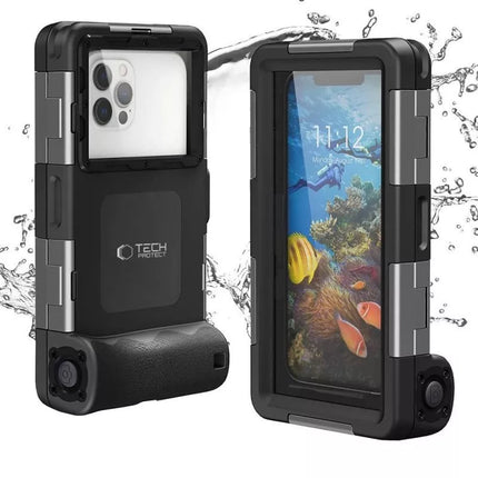 Tech-Protect Waterproof Case IPX8 for 4.7-6.7" Smartphones - Black