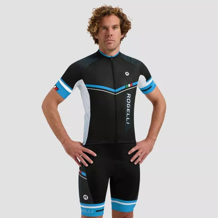 Rogelli Gara Mostro II T-shirt Black and Blue XL
