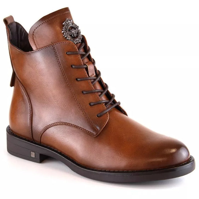 „Potocki W WOL171C“ raišteliai ir užtrauktukas, aulinukai, rudi