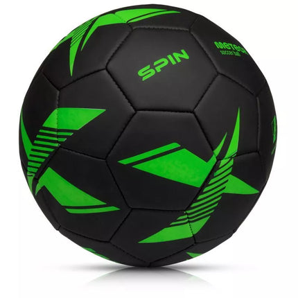 Meteor Spin 5 Futbolo Kamuolys Juoda/Žalia